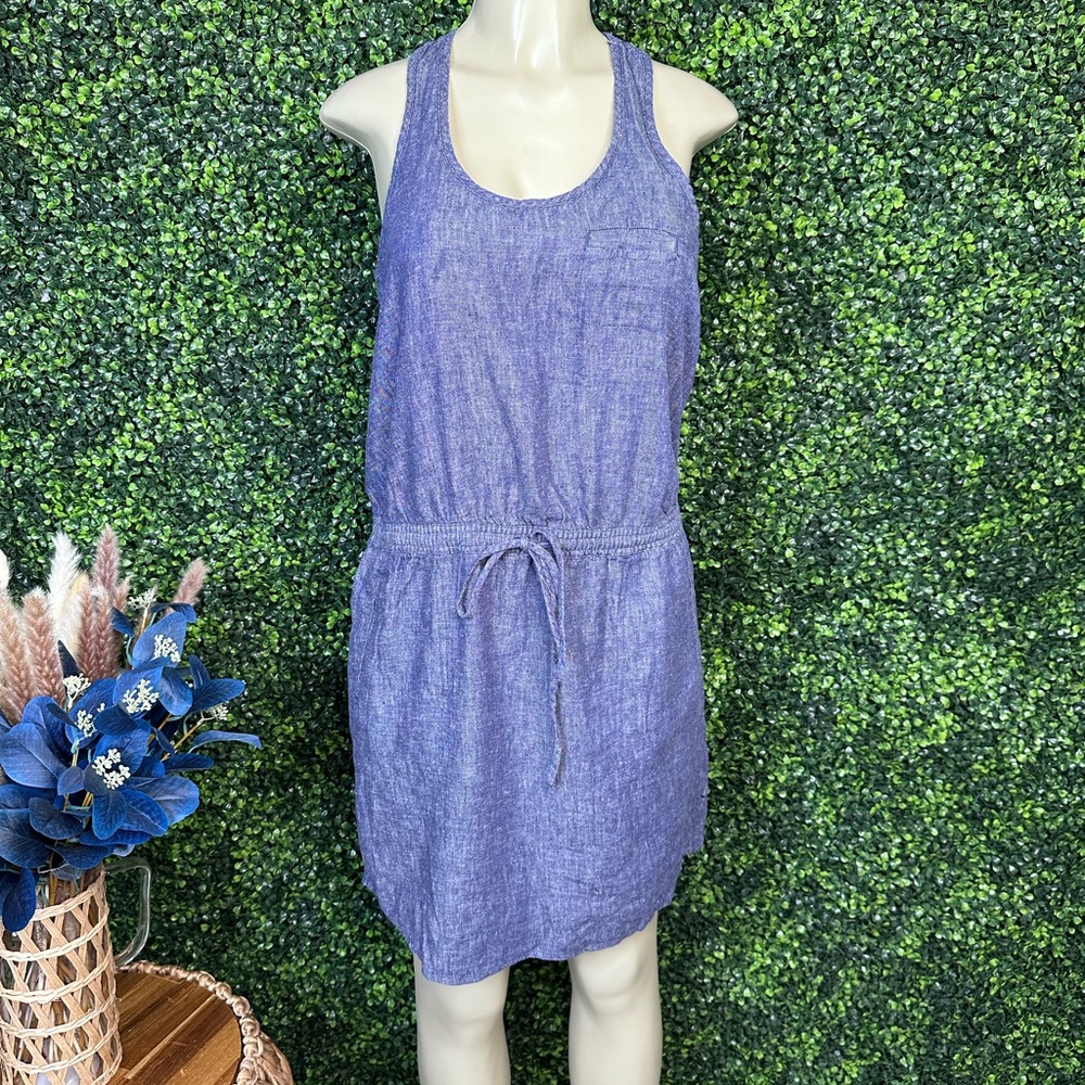 Lou & Grey linen blend dress nwot